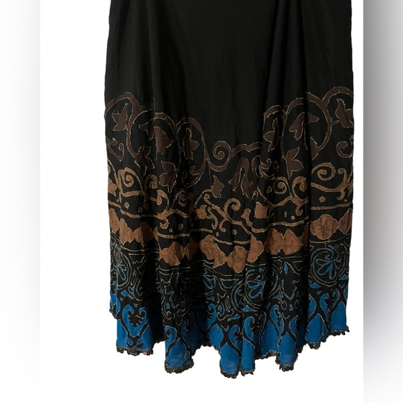 Chico’s Women Size 3‎ XL or 16 Embellished Maxi Skirt Bohemian - Picture 3 of 4